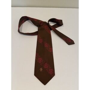 Bronzini Tie Mens Classic Wide Necktie Patterned Polyester Dress Business Access